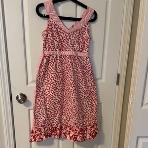 Hanna Andersson Pink and Red Floral Dress